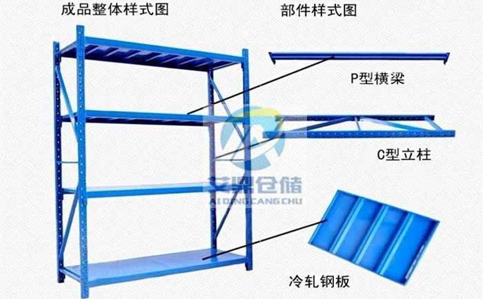 轻型货架结构图